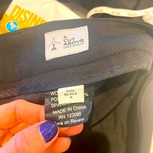 Midrise black trousers